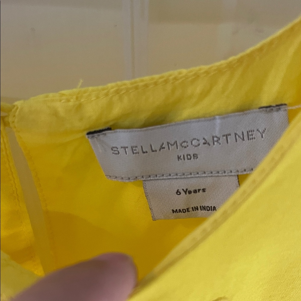 Stella McCartney Yellow Eyelet Kids dress - Picture 3 of 5